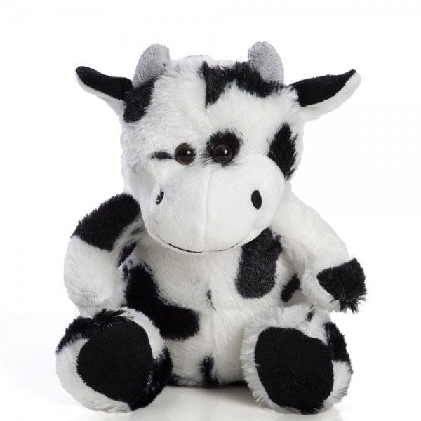 Plush Cow 23 Cm White Milk Sitting