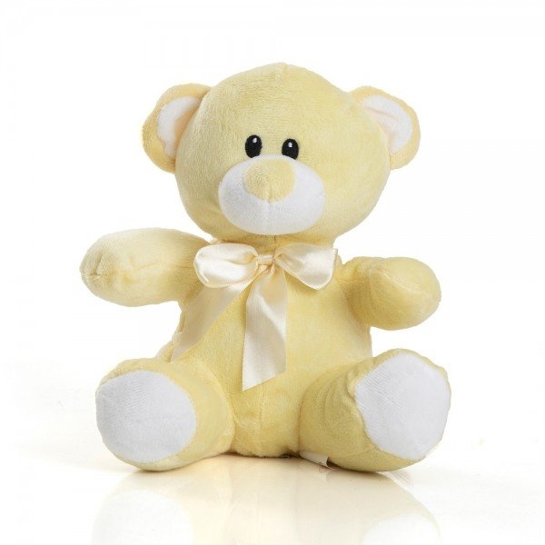 Teddy Bear 20 Cm Sitting Yellow Bell