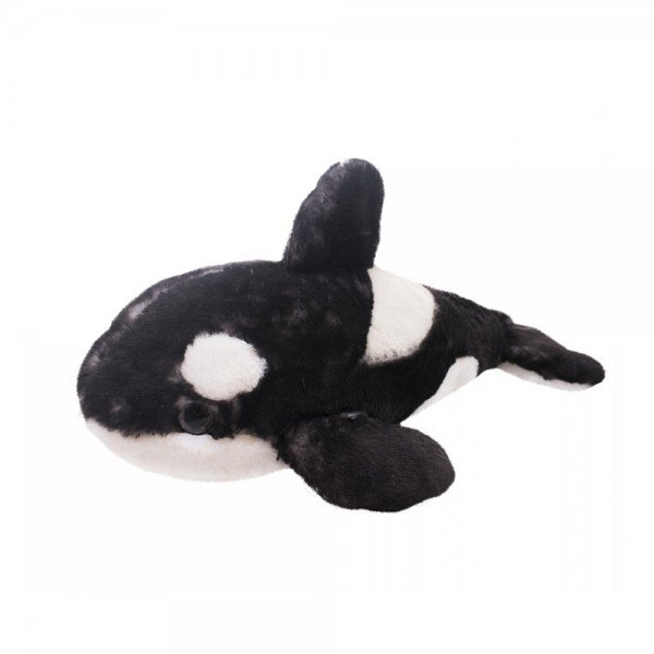 40 Cm Plush Whale - Black Orca Pack Ice