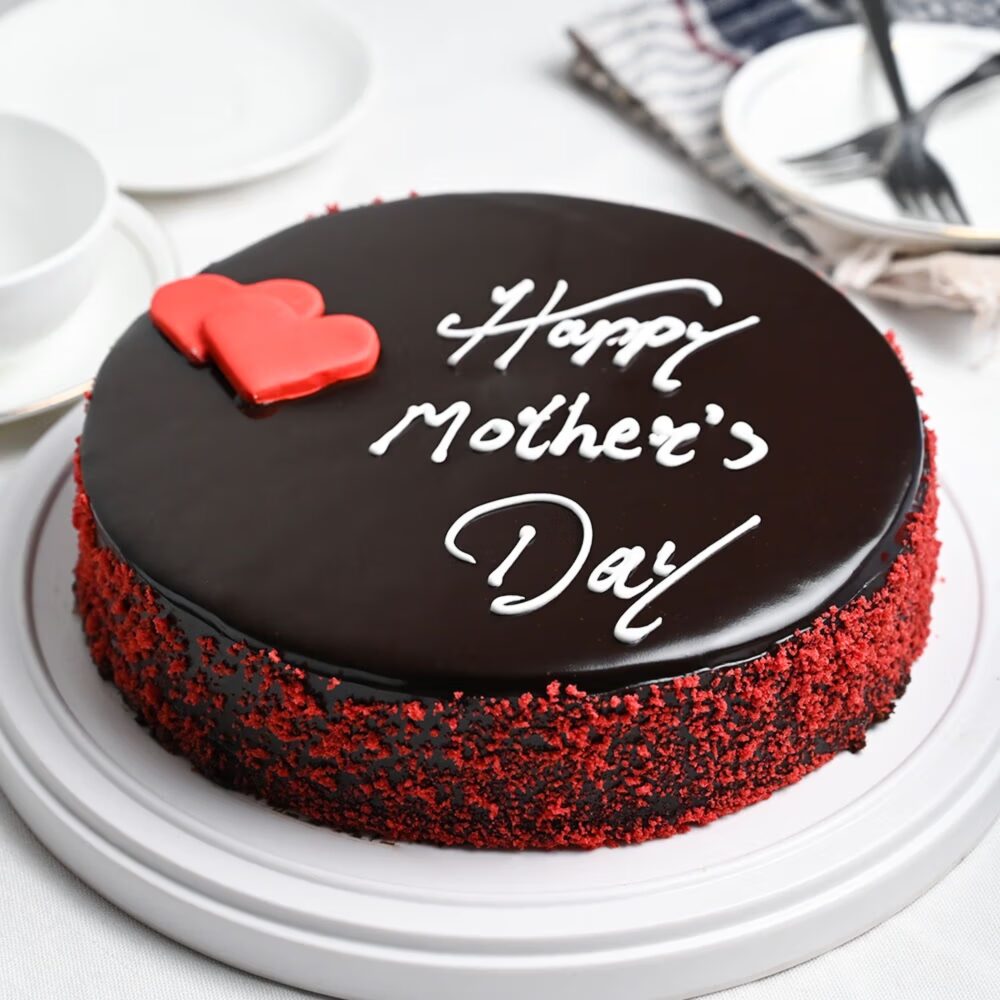love u mom chocolate cake
