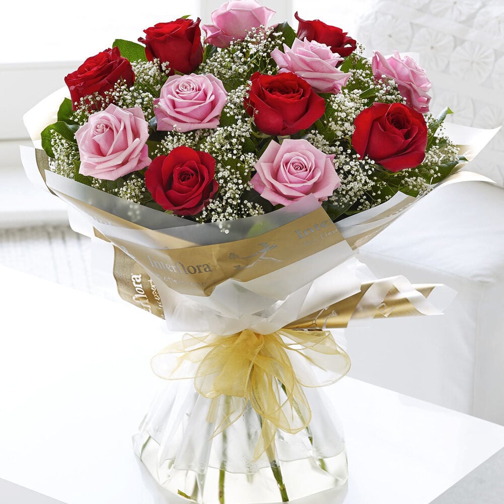 24k gold foil plated rose & teddy