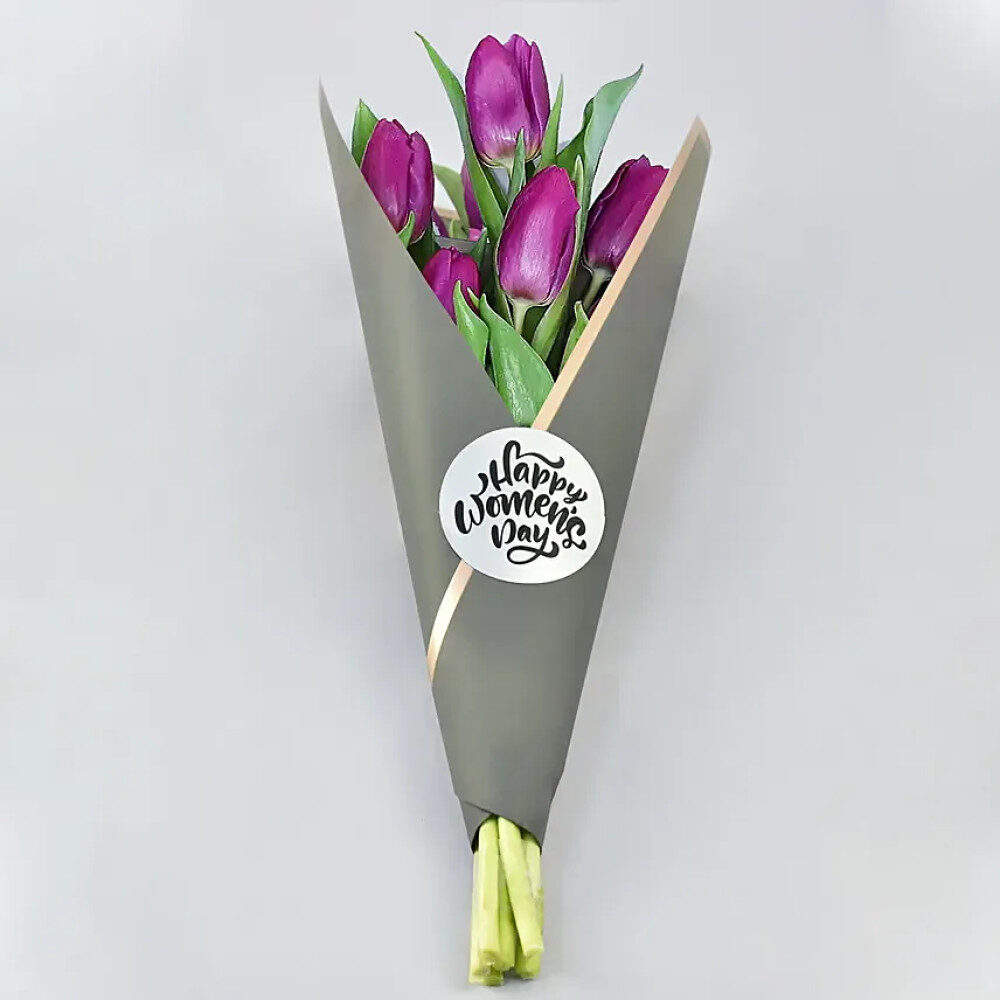 Purple Tulip Delight: Happy Women: Teacherâ€™s Day