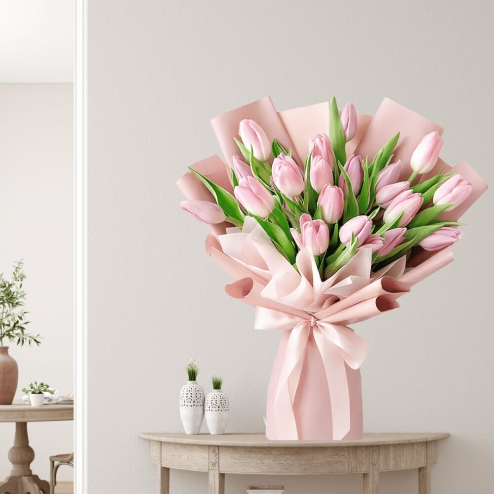Tulip Sensation-Pink Bouquet
