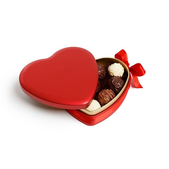 Heart Tin Red (contains 10 pcs)