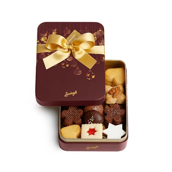 Metal-Box Bauble brown, 34 pcs.