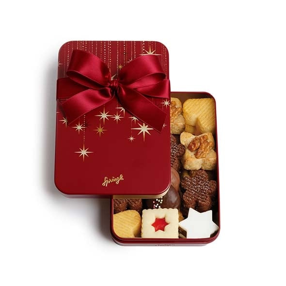 Metal-Boite Star, red, confectionery
