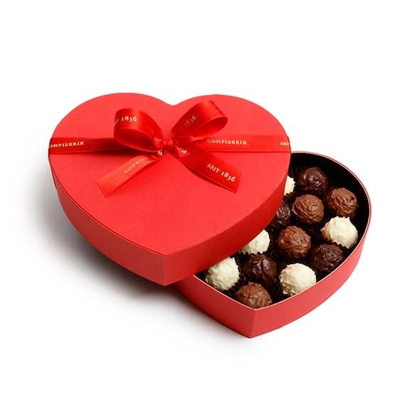 Heart Bonbonnière Truffles, 21 pcs