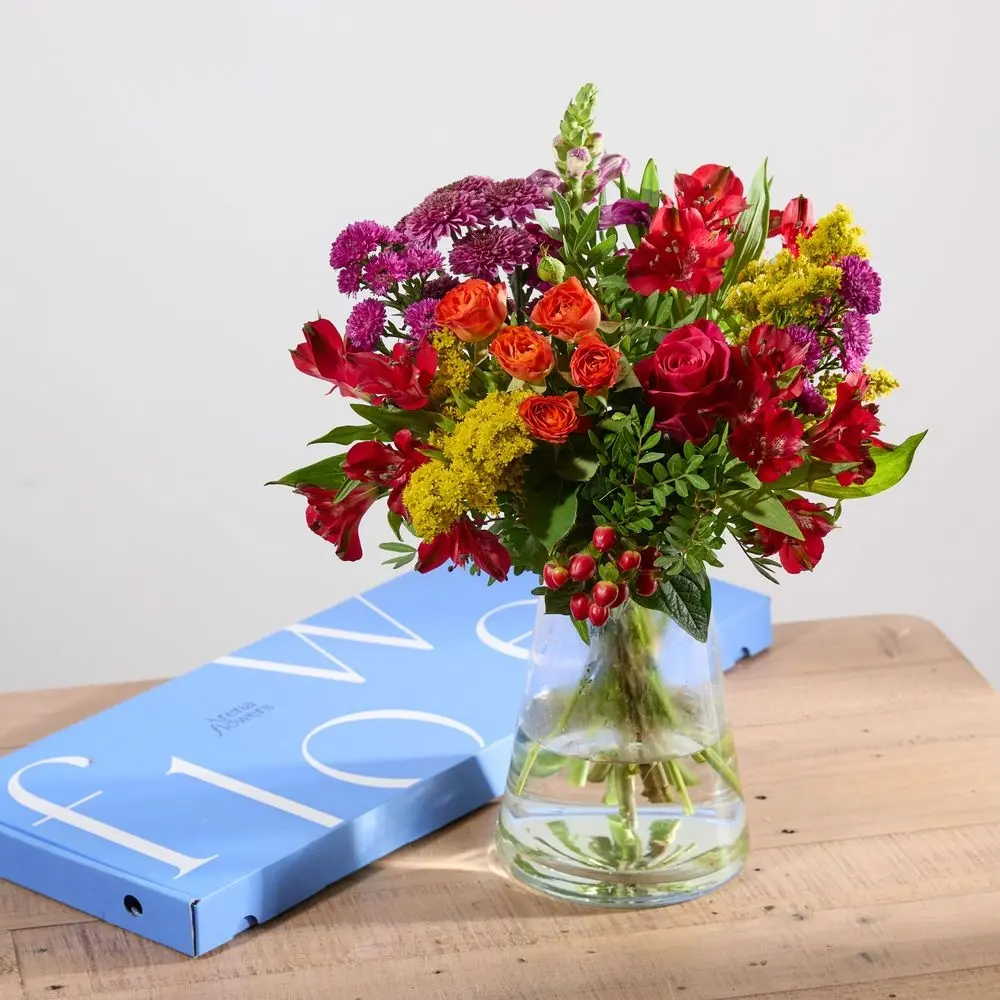 A colourful letterbox selection