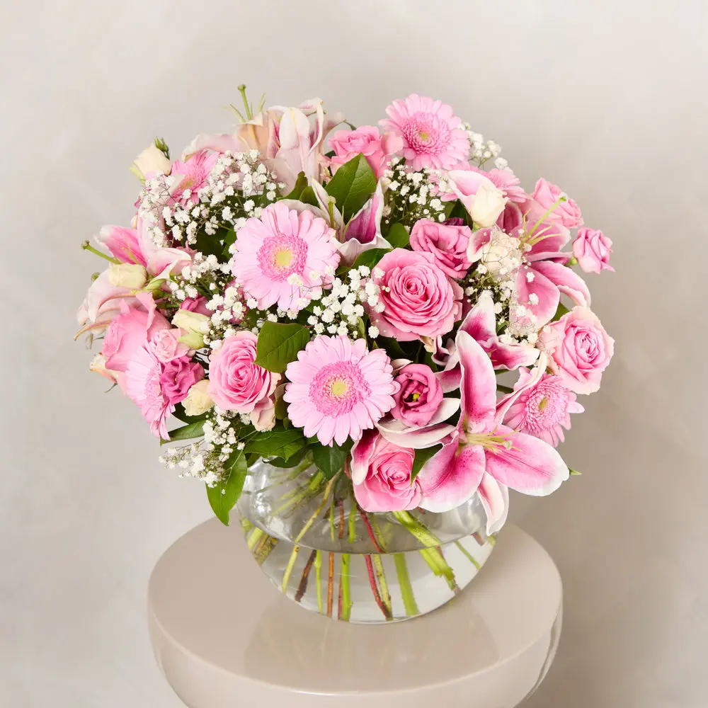 A perfectly pink flower bouquet