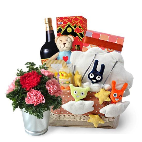 Dianthus Baby Mobile - Mommy & Baby Hamper