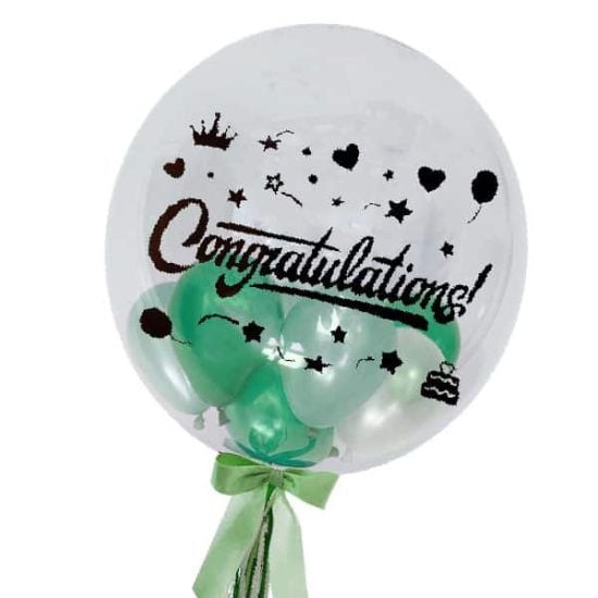 Congratulation Globo - Helium Bubble Balloon