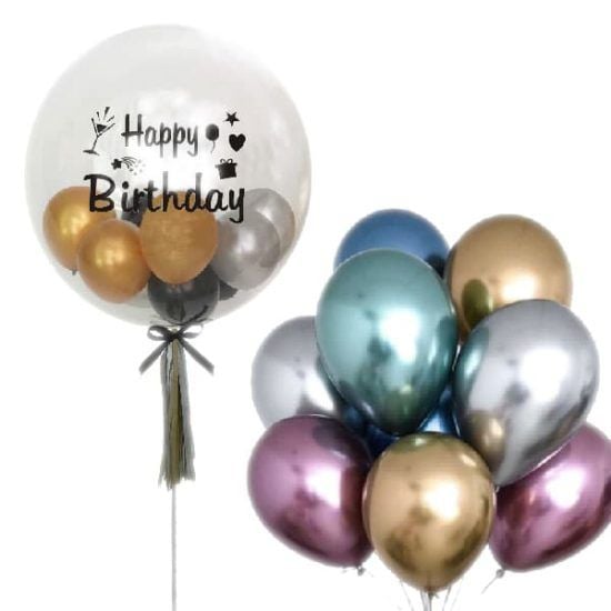Birthday Bubble - Floating Balloons Bouquet