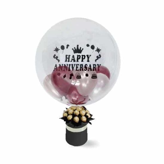 Anniversary Chocolatier - Balloons & Chocolates Gift (Anniversary Chocolatier - Anniversary Balloons Chocolates 18 pcs)