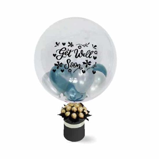 Get Well Soon Chocolatier - Balloons & Chocolates Gift (Get Well Soon Chocolatier - Get Well Soon Balloons Chocolates 18 pcs)