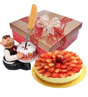 Purply Strawberry Cheese - Cake