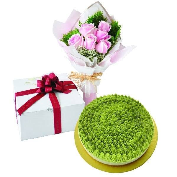 Matcha Green Tea Cheese, Vegetarian â€“ Cake