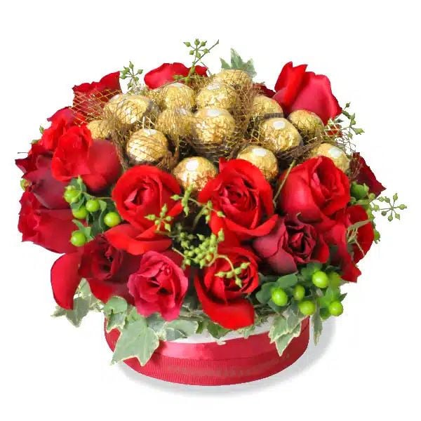Rocher Pride II – Flowers & Ferrero Rocher Chocolate Gift