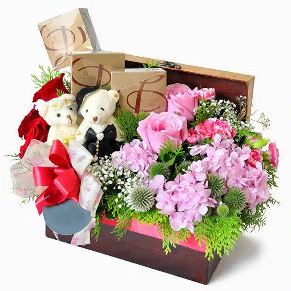 Sweet Truffles – Flowers & Chocolate Gift Set