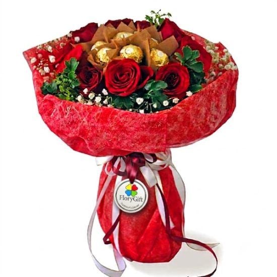 Chocolaty Rosy - Chocolate Bouquet