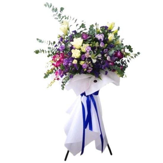 Lavender Serenity - Condolence Flower Stand