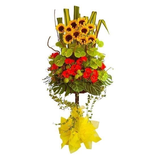 Splendorous Sunflowers - Grand Opening Flower Stand