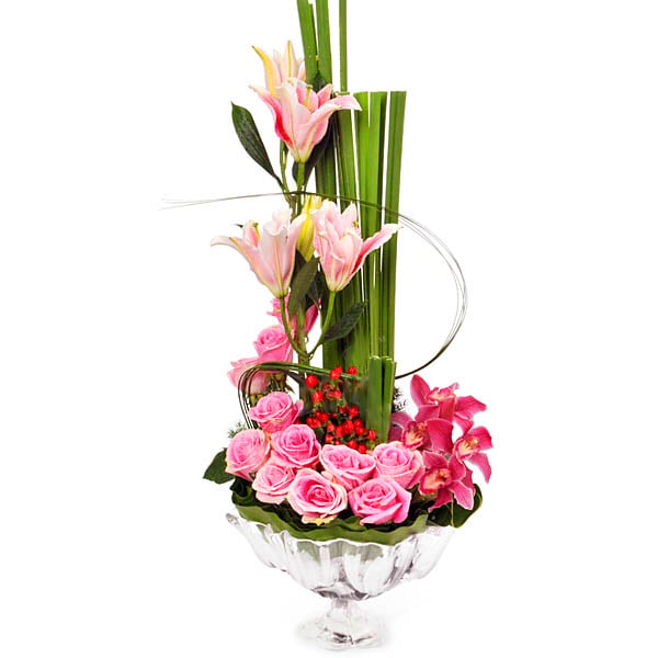 Floral Taler - Mixed Flower Arrangement
