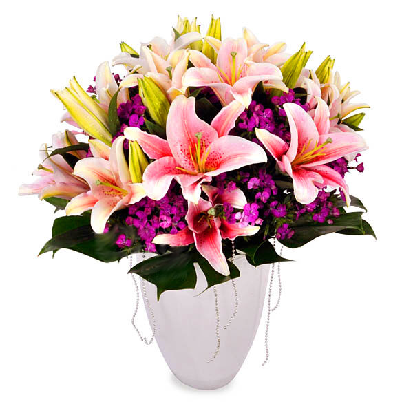 Floral Tobat - Lilies Flower Arrangement