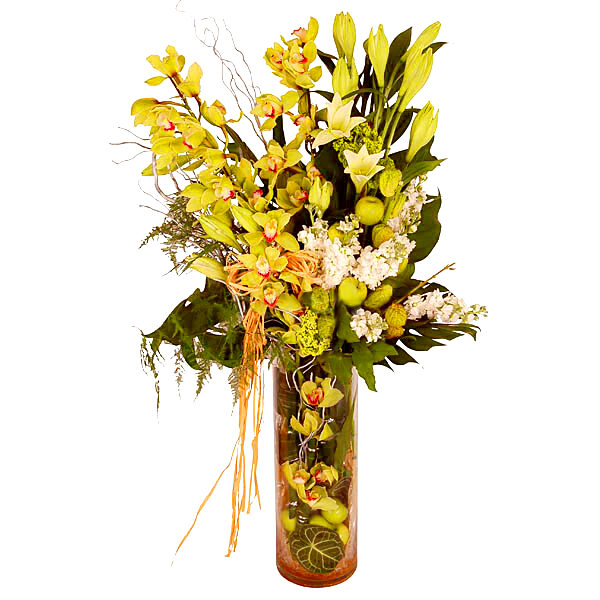 Royal Centennial - Cymbidium Orchid Flower Arrangement