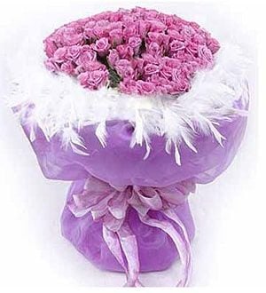 Breathtaking Rosy - Rose Flower Bouquet (Breathtaking Rosy - 48 stalks Rose Flower Bouquet)