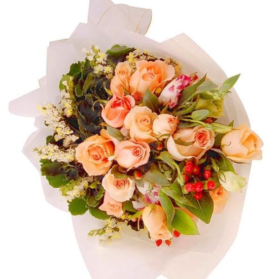Roselee Dream - Hand Bouquet (Roselee Dream - 12 stalks Rose Flower Bouquet)