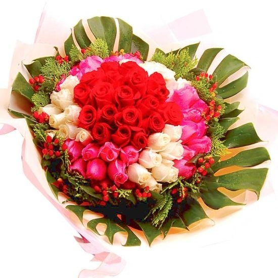 Love Struck - Roses Flower Bouquet (Love Struck - 50 stalks Rose Flower Bouquet)