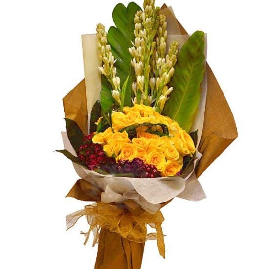 Serendipity - Flower Bouquet (Serendipity - 12 stalks Roses Flower Bouquet)