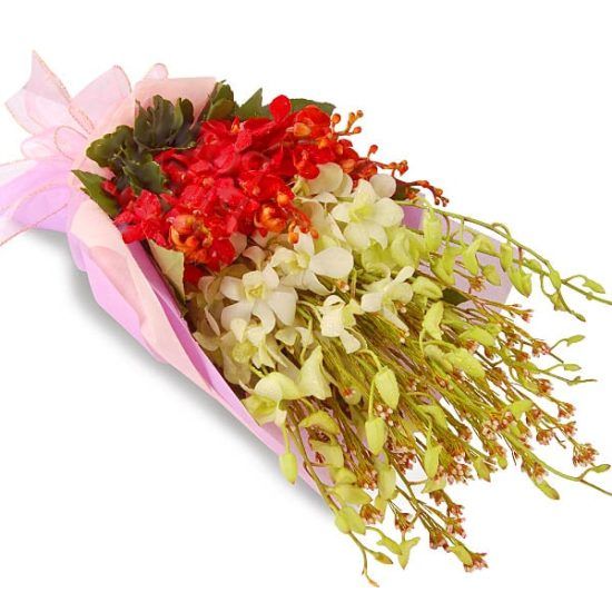 Orchid Fiesta - Flower Bouquet