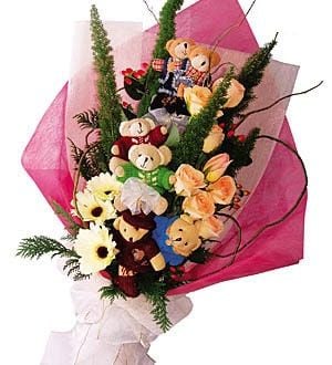 Cutesy Delight - Bears Bouquet