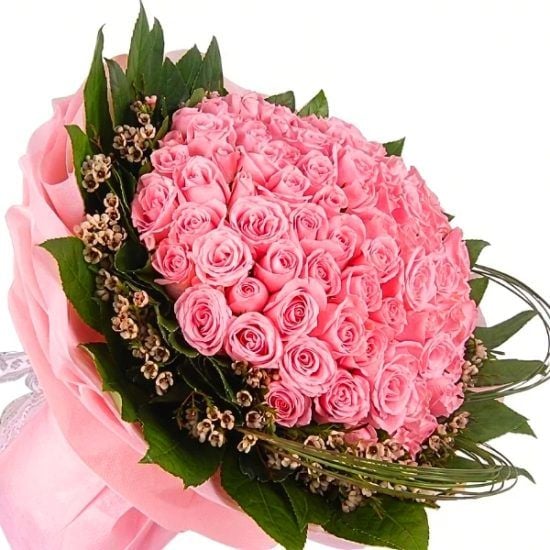 Grand Pink Roses - Flower Bouquet