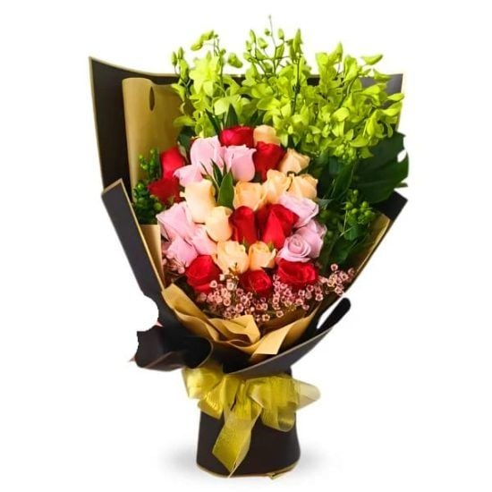 Colorful Emerald - Flower Bouquet