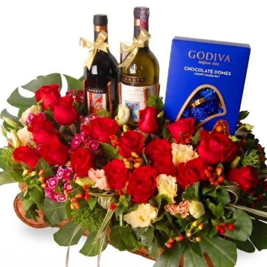 Winery Godiva - Chocolate & Wine Hamper