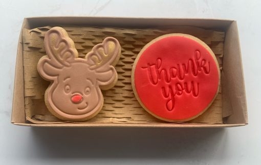 Christmas Thank You Rudolph Twin Pack Cookies