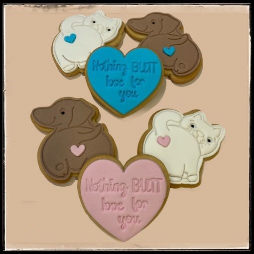 Triple Pack Gift Box – Nothing BUTT love for you Cookies (Cat & Cat)