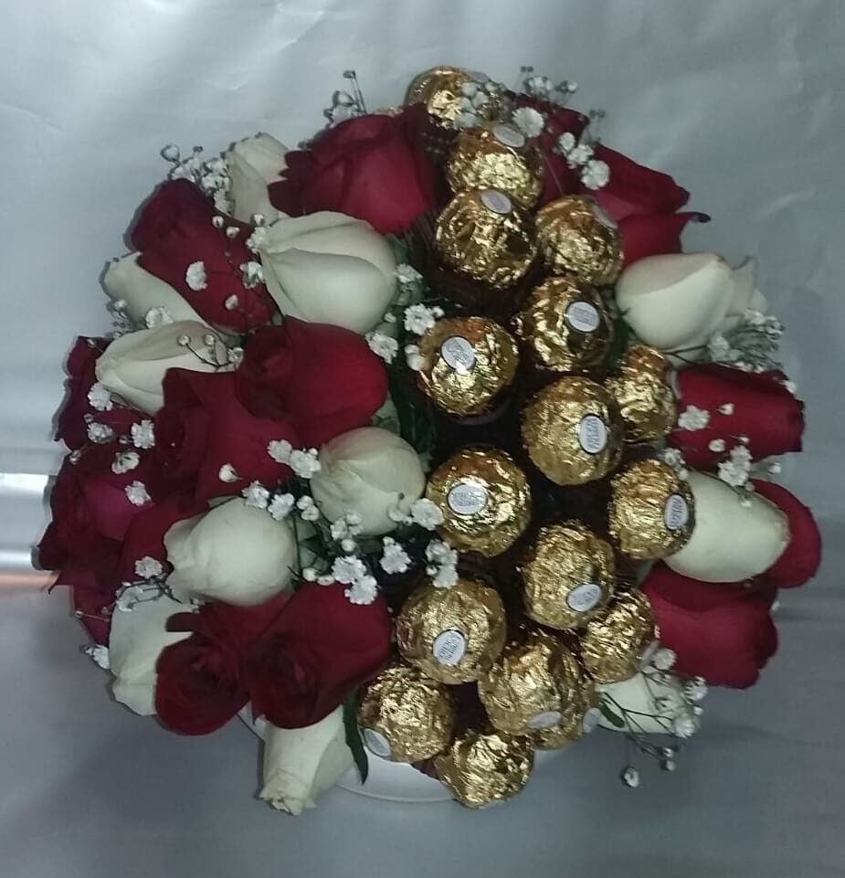 roses and ferrero rocher