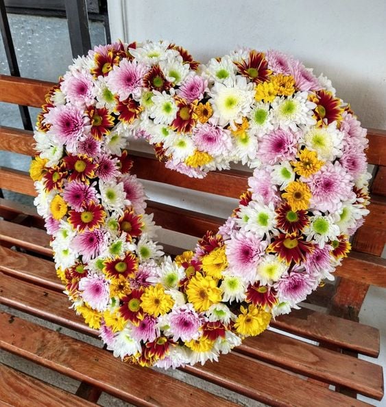 Heart of Premium Assorted Flowers
