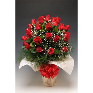 Vase 24 Red Roses