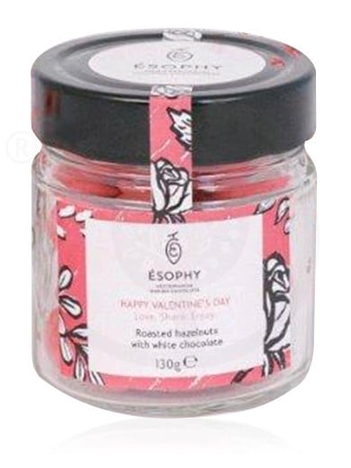 Roasted hazelnut dragee with white chocolate "Esophy" 130g
