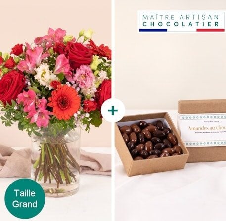 Floral love and its chocolate almonds (Normal)