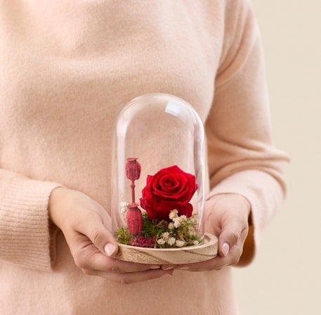 Red eternal rose arrangement
