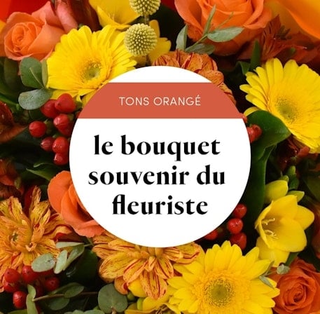Orange-yellow bouquet from the florist (Normal)