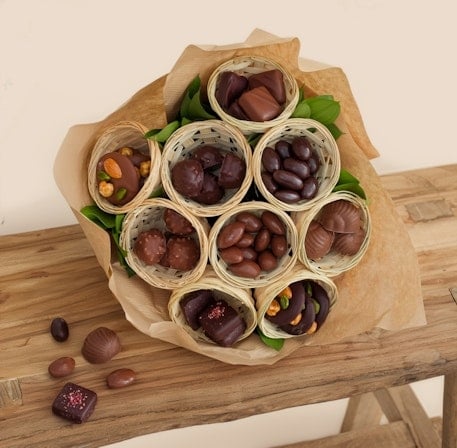 Bouquet of chocolates (9 baskets)