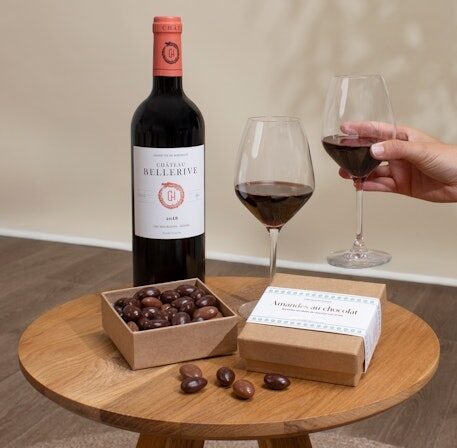 Wine and chocolate duo