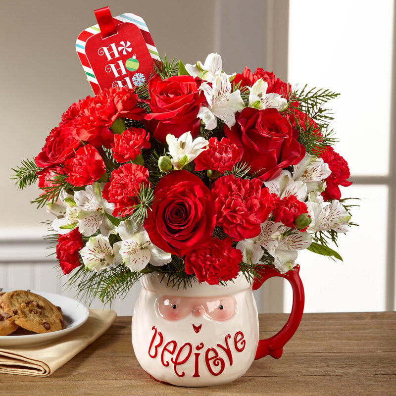 Believe Mug Bouquet by Hallmark (Shown)