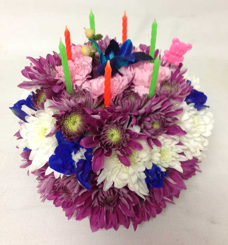 Floral Birthday Cake (Small)